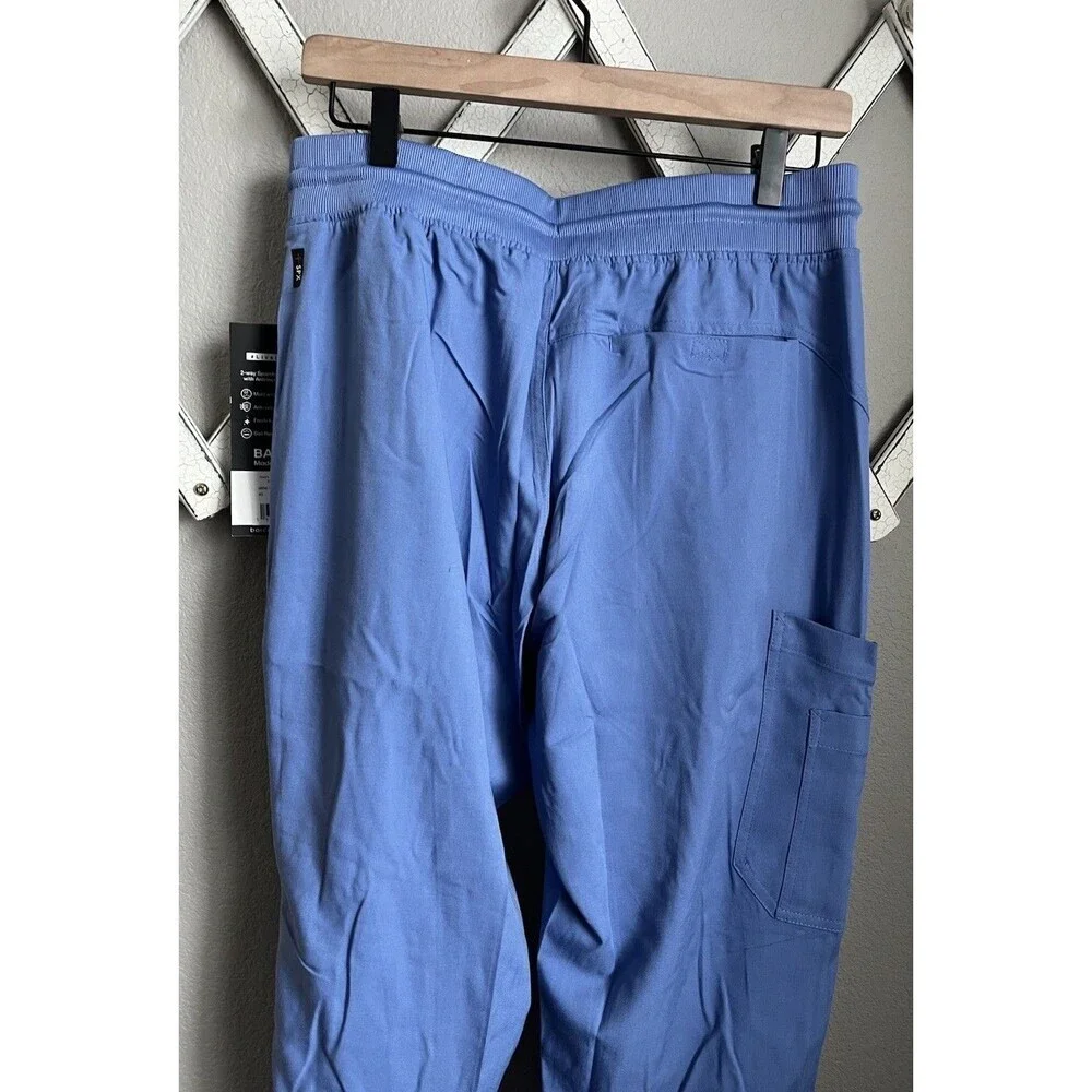 NWT! 2 Grey's Anatomy By Barco Men's M Murphy Jogger Scrub Pants Spandex Stretch